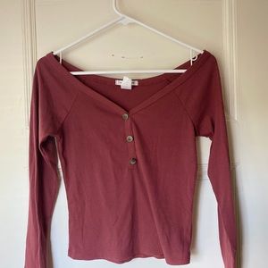 Pink long sleeve t-shirt